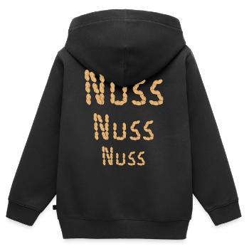 Erdnuss Erdnüsse Nuss Nüsse Nahrungsmittel - Kinder Premium Organic Zip Hoodie - Schwarz - Hinten - AI Model Kid Male (0cm)
