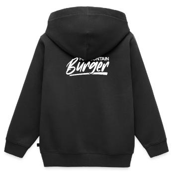 Funny foodie design gift that reads "May contain - Kinder Premium Organic Zip Hoodie - Schwarz - Hinten - AI Model Kid Male (0cm)