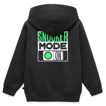 Snooker Billard - Kinder Premium Organic Zip Hoodie - Schwarz - Hinten - AI Model Kid Male (0cm)
