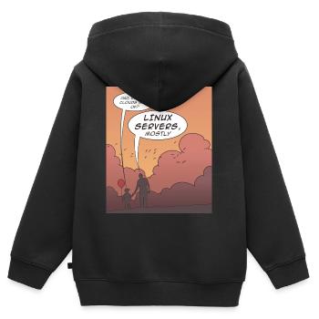 Funny coding programming languages design - Kids Premium Organic Zip-up Hoodie - black - Back - AI Model Kid Male (0cm)