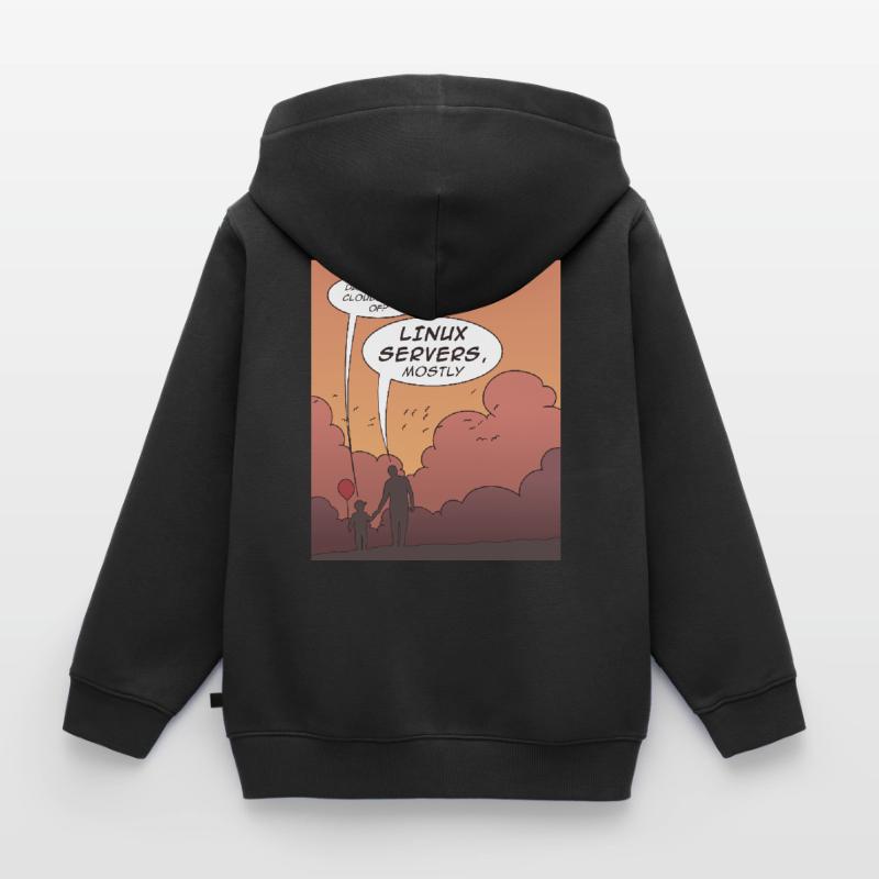 Funny coding programming languages design Kids Premium Organic Zip-up Hoodie
