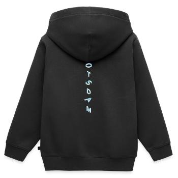Potsdam - Sweat Premium à capuche zippé enfant bio - noir - Dos - AI Model Kid Male (0cm)