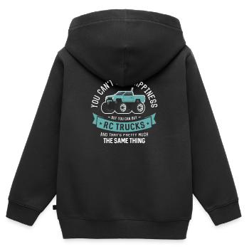 RC Model Design for a RC Model Maker - Kids Premium Organic Zip-up Hoodie - black - Back - AI Model Kid Male (0cm)