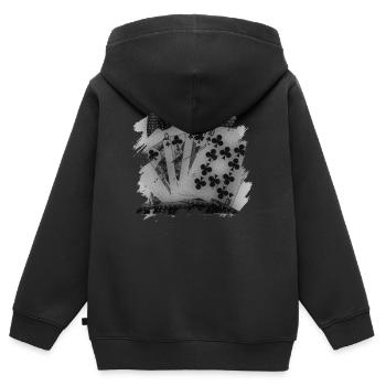 Poker - Kinder Premium Organic Zip Hoodie - Schwarz - Hinten - AI Model Kid Male (0cm)