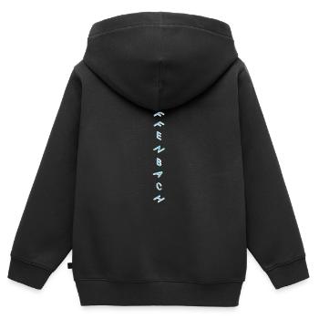 Offenbach am Main - Sweat Premium à capuche zippé enfant bio - noir - Dos - AI Model Kid Male (0cm)