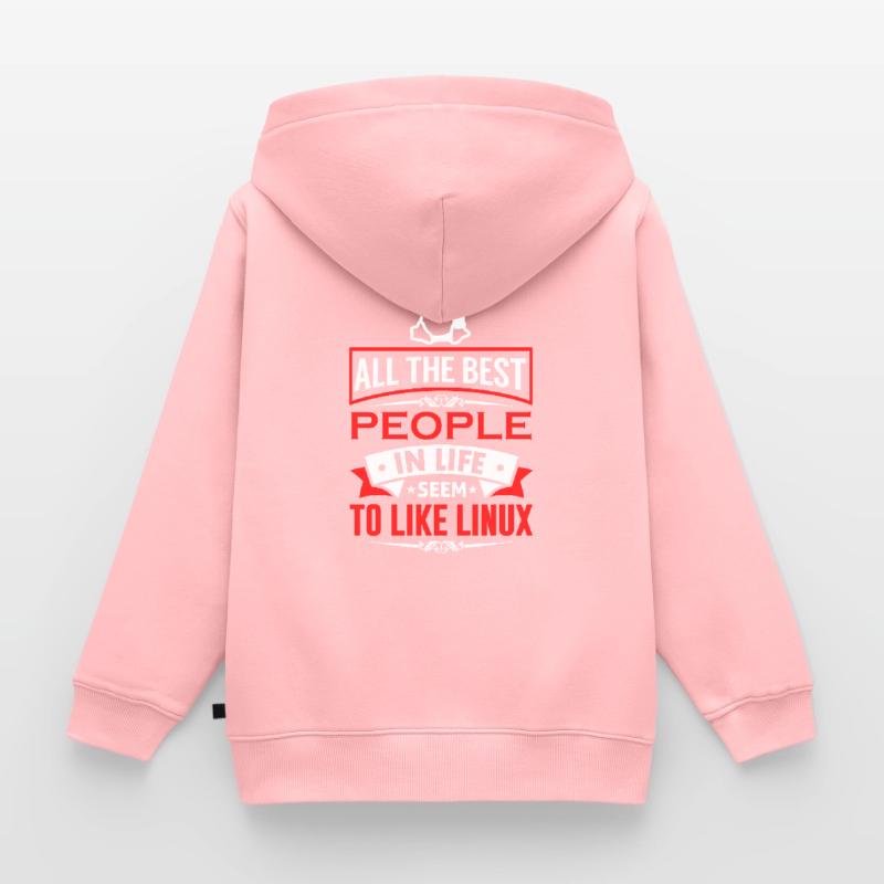 Linux Coding Nerd Sysadmin Geek Administrator Kinder Premium Organic Zip Hoodie