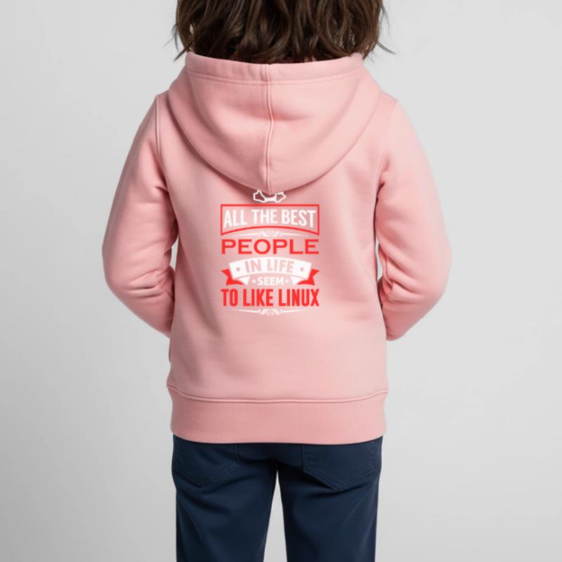 Linux Coding Nerd Sysadmin Geek Administrator Kinder Premium Organic Zip Hoodie
