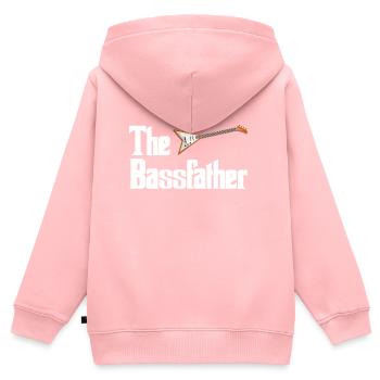 Bassist - Sweat Premium à capuche zippé enfant bio - rose - Dos - AI Model Kid Female (0cm)