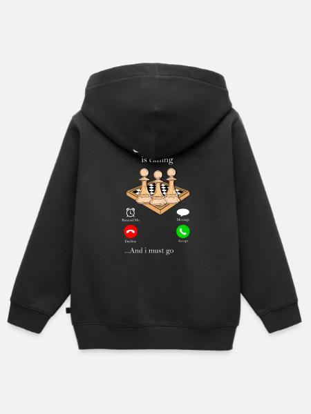 Schach - Kinder Premium Organic Zip Hoodie - Schwarz