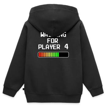Werdender Vater Werdende Mutter Eltern Nachwuchs - Kinder Premium Organic Zip Hoodie - Schwarz - Hinten - AI Model Kid Male (0cm)
