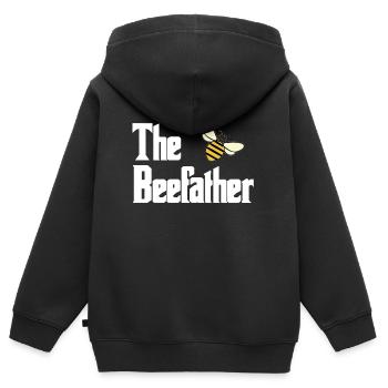 Imker - Kinder Premium Organic Zip Hoodie - Schwarz - Hinten - AI Model Kid Male (0cm)