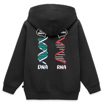 Biologielehrer Biologe Mikrobiologie Biologe - Kinder Premium Organic Zip Hoodie - Schwarz - Hinten - AI Model Kid Male (0cm)