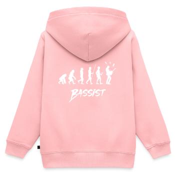 Bassist - Sweat Premium à capuche zippé enfant bio - rose - Dos - AI Model Kid Female (0cm)