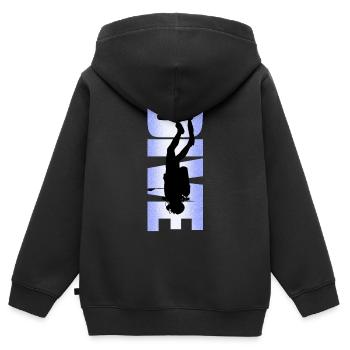 Scuba diving Freediving schnorcheln - Kinder Premium Organic Zip Hoodie - Schwarz - Hinten - AI Model Kid Male (0cm)
