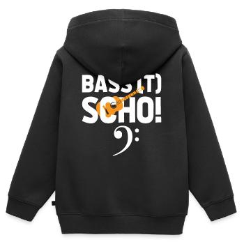 Das wird schon passen Chor - Kinder Premium Organic Zip Hoodie - Schwarz - Hinten - AI Model Kid Male (0cm)