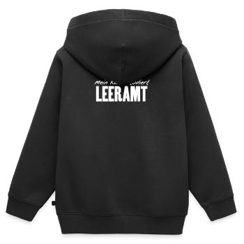Lehramt Studenten Spruch - Kinder Premium Organic Zip Hoodie - Schwarz - Hinten - AI Model Kid Male (0cm)