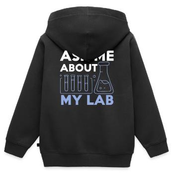 Chemical Chemist Chemical Laboratory Chemikant - Kids Premium Organic Zip-up Hoodie - black - Back - AI Model Kid Male (0cm)