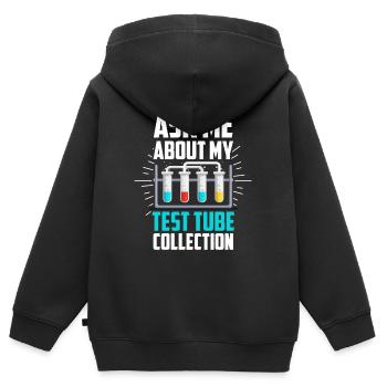 Chemical Chemist Chemical Laboratory Chemikant - Kids Premium Organic Zip-up Hoodie - black - Back - AI Model Kid Male (0cm)