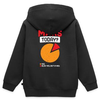 Mars - Kinder Premium Organic Zip Hoodie - Schwarz - Hinten - AI Model Kid Male (0cm)
