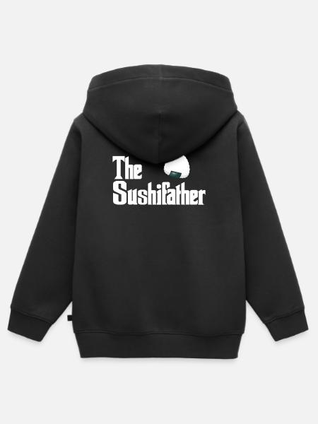 Sushi - Kinder Premium Organic Zip Hoodie - Schwarz