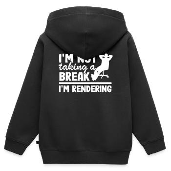 Video Bearbeitung Cutter Filmemacher Kameramann - Kinder Premium Organic Zip Hoodie - Schwarz - Hinten - AI Model Kid Male (0cm)
