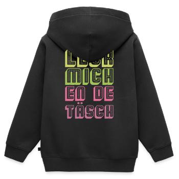 Köln Kölle Kölsch - Kinder Premium Organic Zip Hoodie - Schwarz - Hinten - AI Model Kid Male (0cm)