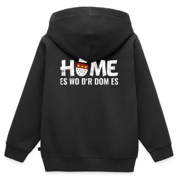 Kölner Köln Dom Rhein Stadt - Kinder Premium Organic Zip Hoodie - Schwarz - Hinten - AI Model Kid Male (0cm)