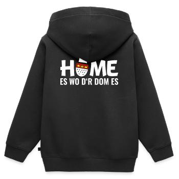 Köln Dom Kölner Kölle - Kinder Premium Organic Zip Hoodie - Schwarz - Hinten - AI Model Kid Male (0cm)