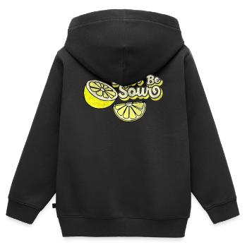 Citron Soyez pas amers citrons - Sweat Premium à capuche zippé enfant bio - noir - Dos - AI Model Kid Male (0cm)