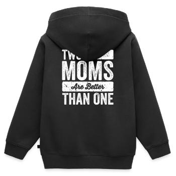 Homosexuell Lesbische Eltern Lesben Geschenk - Kinder Premium Organic Zip Hoodie - Schwarz - Hinten - AI Model Kid Male (0cm)