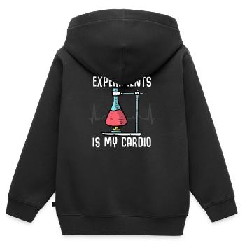 Chemistry Chemist Chemical laboratory assistant Chemical technician - Kids Premium Organic Zip-up Hoodie - black - Back - AI Model Kid Male (0cm)