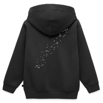 Musik Notenschlüssel Symbol - Kinder Premium Organic Zip Hoodie - Schwarz - Hinten - AI Model Kid Male (0cm)
