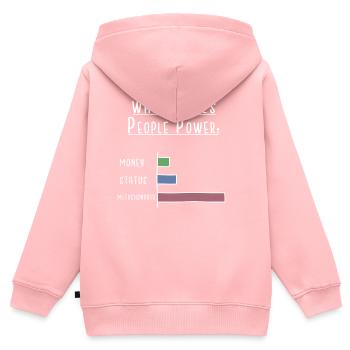 Biologie - Kinder Premium Organic Zip Hoodie - Rosa - Hinten - AI Model Kid Female (0cm)