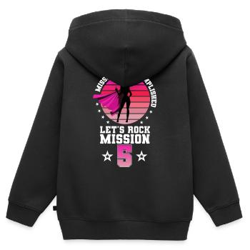 Einschulung 5.Klasse Grundschule Ende Abschluss - Kinder Premium Organic Zip Hoodie - Schwarz - Hinten - AI Model Kid Male (0cm)