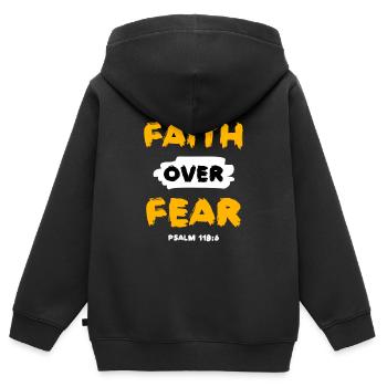 Jesus Jesus Jesus Christlich Christlich Christlich - Kinder Premium Organic Zip Hoodie - Schwarz - Hinten - AI Model Kid Male (0cm)