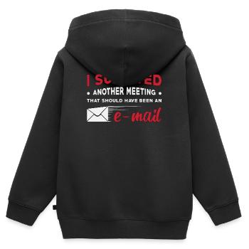 Entrepreneur CEO patron startup entrepreneur cadeau - Sweat Premium à capuche zippé enfant bio - noir - Dos - AI Model Kid Male (0cm)