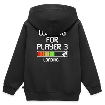Expectant Dad Expectant Mom Parents Father Mother - Kids Premium Organic Zip-up Hoodie - black - Back - AI Model Kid Male (0cm)