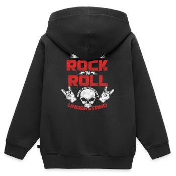 It's A Rock N Roll Thing Rock Music Gitarrist - Kinder Premium Organic Zip Hoodie - Schwarz - Hinten - AI Model Kid Male (0cm)