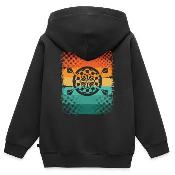 Dard - Sweat Premium à capuche zippé enfant bio - noir - Dos - AI Model Kid Male (0cm)