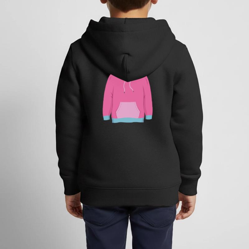 Pinker Pulli Pullover Kinder Premium Organic Zip Hoodie