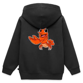 Hummer - Kinder Premium Organic Zip Hoodie - Schwarz - Hinten - AI Model Kid Male (0cm)