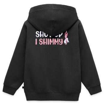 Bauchtanz Shut Up I Shimmy - Kinder Premium Organic Zip Hoodie - Schwarz - Hinten - AI Model Kid Male (0cm)
