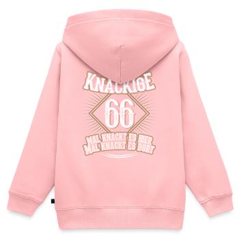 66. Geburtstag Lustig Geschenk - Kinder Premium Organic Zip Hoodie - Rosa - Hinten - AI Model Kid Female (0cm)