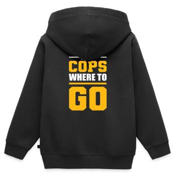 Notruf Disponent Notfall Telefon Unfall Dispon - Kinder Premium Organic Zip Hoodie - Schwarz - Hinten - AI Model Kid Male (0cm)