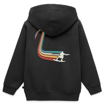 Wakeskate Wakeskating Wakeskater Wakeboard - Kinder Premium Organic Zip Hoodie - Schwarz - Hinten - AI Model Kid Male (0cm)