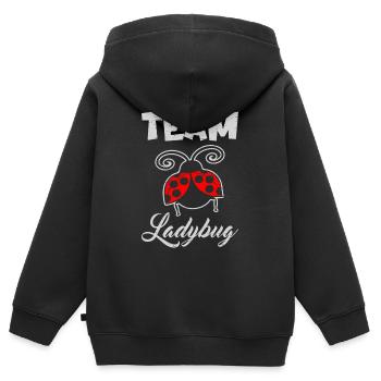 Team Ladybug Science Students Entomologist - Kids Premium Organic Zip-up Hoodie - black - Back - AI Model Kid Male (0cm)