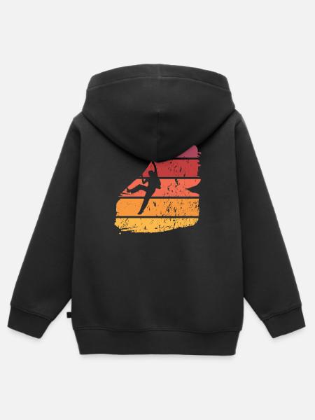 Escalade Escalade libre - Sweat Premium à capuche zippé enfant bio - noir