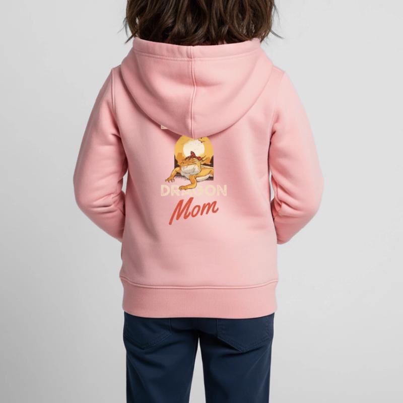 Bartdrache Mama Eidechse Haustier Muttertag Kinder Premium Organic Zip Hoodie