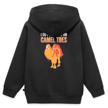 I Do Pedicures On Camel Toes Camels Pedicure - Kinder Premium Organic Zip Hoodie - Schwarz - Hinten - AI Model Kid Male (0cm)