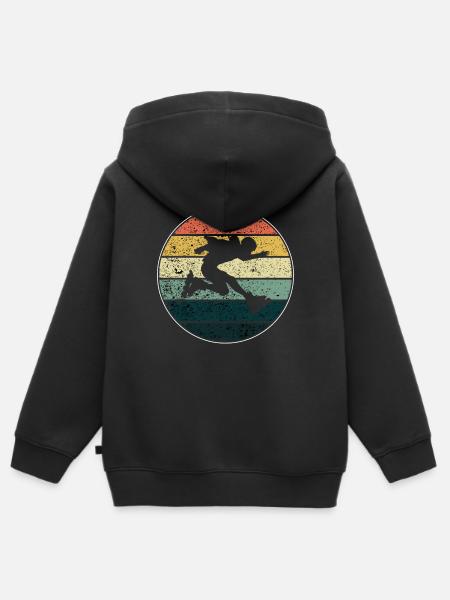 Rollerblades - Kinder Premium Organic Zip Hoodie - Schwarz